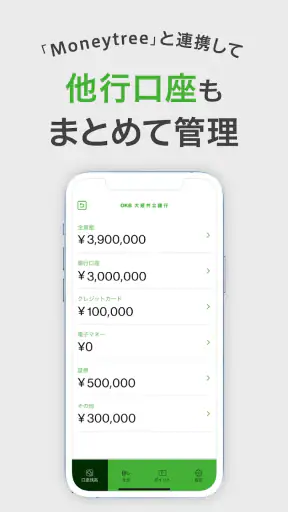 OKBアプリ-大垣共立銀行/通帳/銀行/銀行通帳残高 screenshot