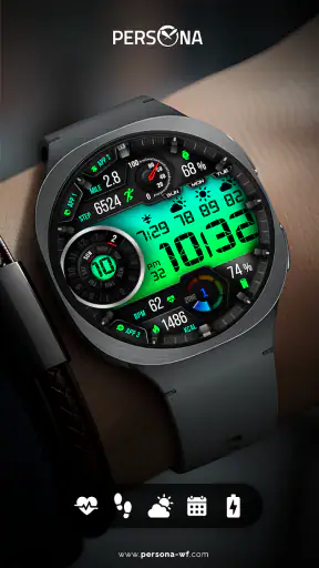 PER12 Digital Watch Face screenshot