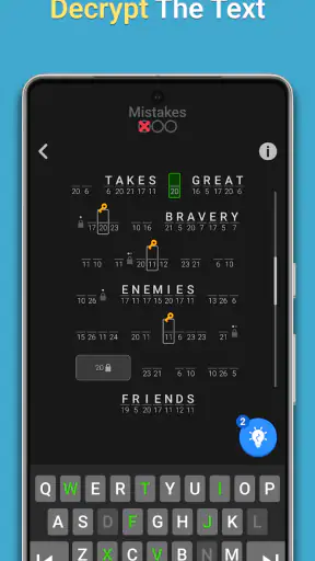 PlaySimple Cryptogram screenshot