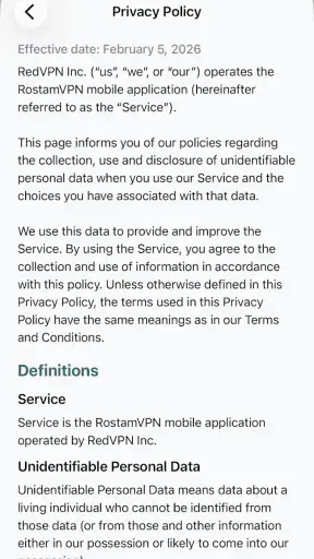 RostamVPN: فیلترشکن سریع وامن screenshot