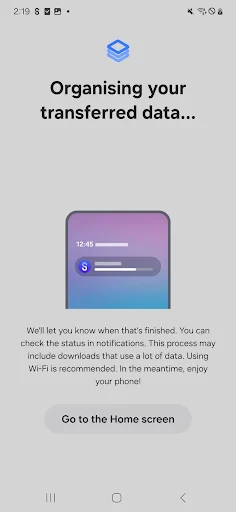 Samsung Smart Switch Mobile screenshot