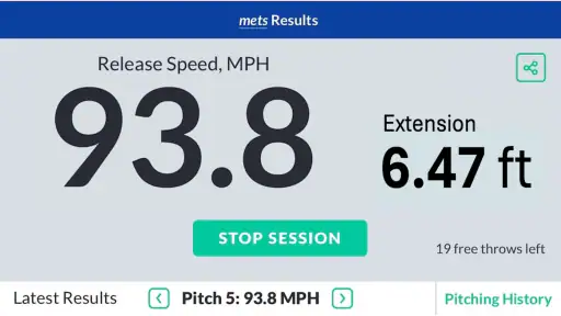 SmartPitch Speed Gun w Hitting screenshot