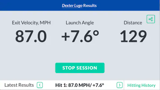 SmartPitch Speed Gun w Hitting screenshot