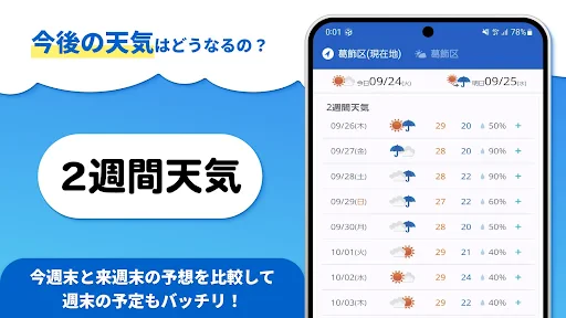 tenki.jp 日本気象協会の天気予報アプリ・雨雲レーダー screenshot