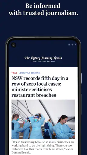 The Sydney Morning Herald screenshot