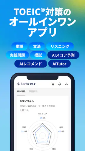 TOEIC®対策ならSantaアルク AI学習でスコアUP screenshot