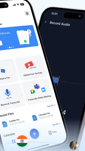 Transkriptor: 音声をテキストに screenshot