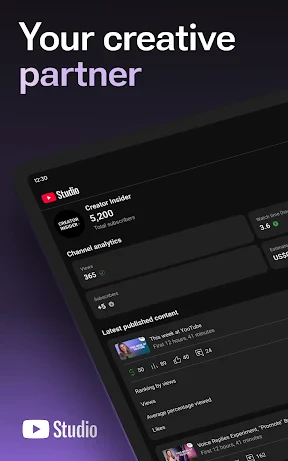 YouTube Studio screenshot