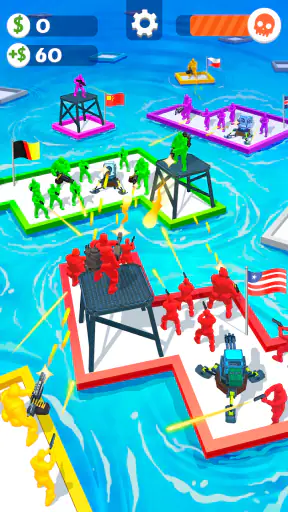 いかだ戦争：クレージーな海のバトル screenshot