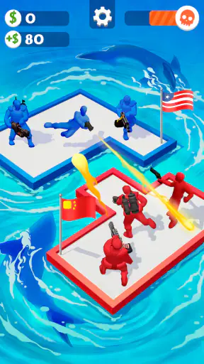 いかだ戦争：クレージーな海のバトル screenshot