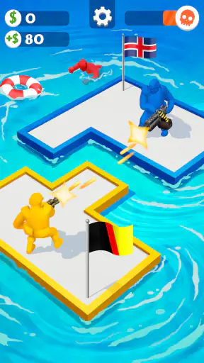 いかだ戦争：クレージーな海のバトル screenshot