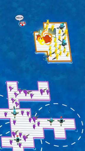 いかだ戦争：クレージーな海のバトル screenshot