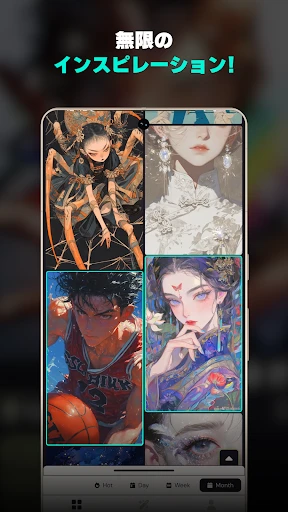 にじジャーニー - AI アニメアート screenshot