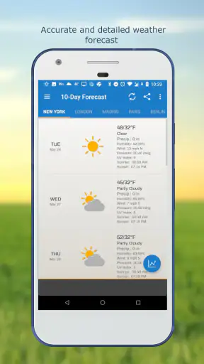 アンドロイドのための天気 & 時計ウィジェット (天気予報) screenshot