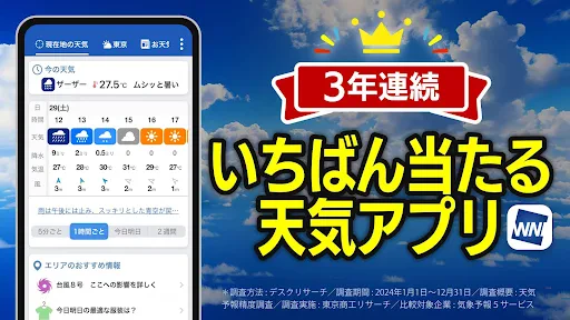 ウェザーニュース  天気・雨雲レーダー・台風の天気予報アプリ screenshot