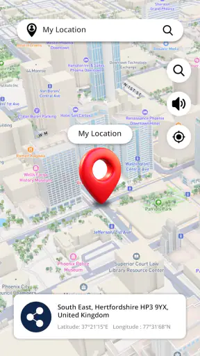 ストリートビューの地図とナビゲーション screenshot