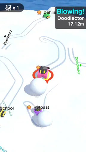 スノーボール.io - 雪玉の爽快なバトルゲーム screenshot