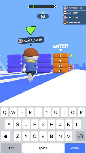 スプリントタイピング: タイピングゲーム screenshot