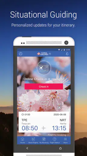 チャイナ エアラインのモバイルアプリサービス screenshot