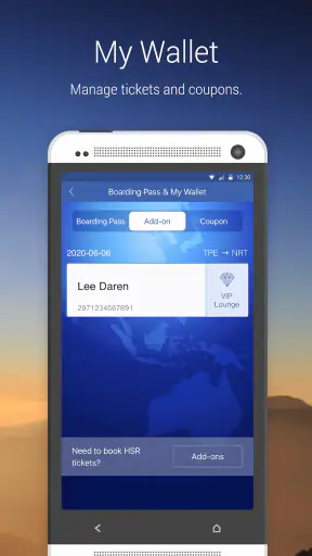 チャイナ エアラインのモバイルアプリサービス screenshot