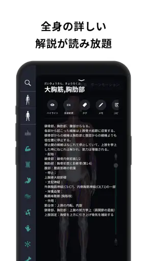 チームラボボディPRO 人体の解剖学アプリ 骨・筋肉・臓器 screenshot