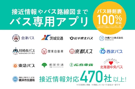 バスNAVITIMEー時刻表・乗り換え・接近情報（バスナビ） screenshot