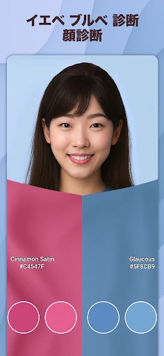 パーソナルカラー診断, 顔タイプ診断 - Dressika screenshot