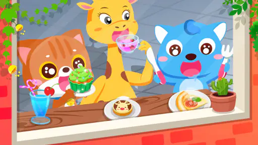 ベビーパンダの夏：カフェ screenshot