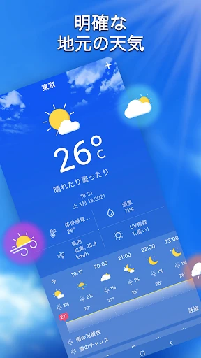 地域の天気予報-正確な天気とアラート screenshot