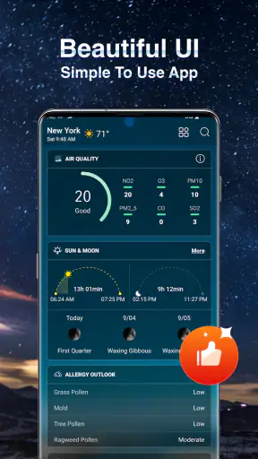 天気予報-ライブ天気と正確な天気 screenshot