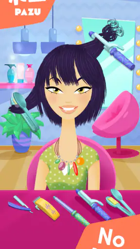 女の子のヘアサロン-子供向けヘアスタイリングゲーム screenshot