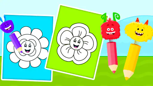 子供用塗り絵 - お絵かき、ぬり絵、子供用 塗り絵ゲーム screenshot