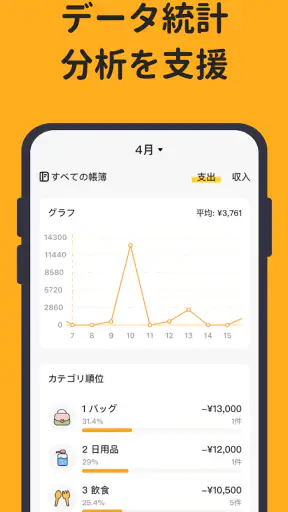 家計簿：予算管理、節約プラン、口座管理、可愛い、貯金計画 screenshot