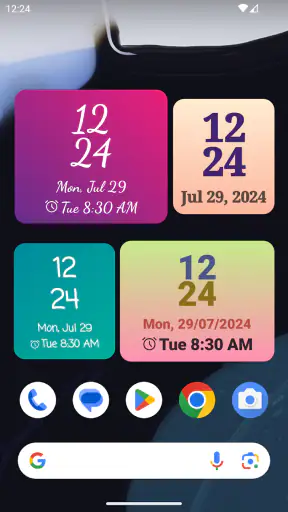 時計ウィジェット screenshot
