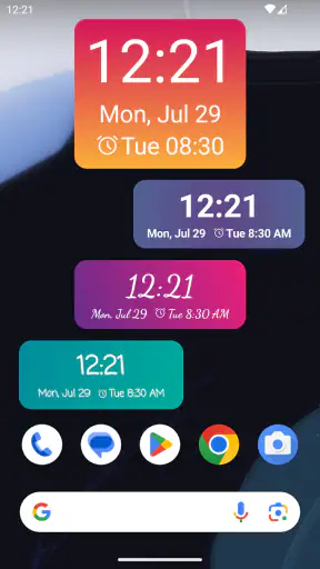 時計ウィジェット screenshot