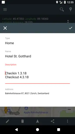 現在地：GPS地図、場所の保存 screenshot