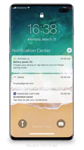 画面のロックと通知iOS 26 screenshot