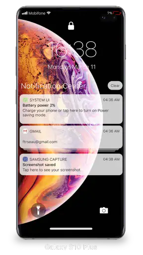 画面のロックと通知iOS 26 screenshot