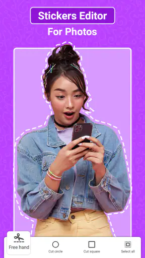 簡単ステッカーメーカー：写真編集 screenshot