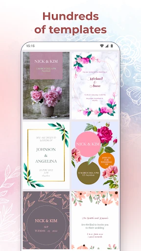 結婚式の招待カードメーカー screenshot