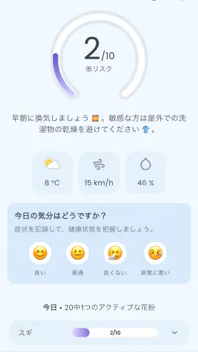 花粉カウント＆アラート screenshot