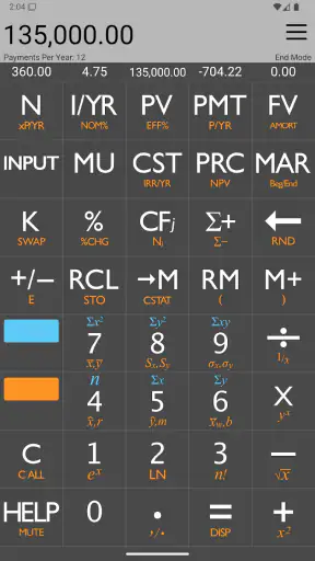 10bii Financial Calculator screenshot