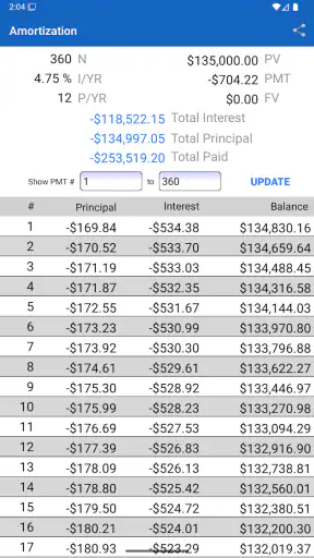 10bii Financial Calculator screenshot
