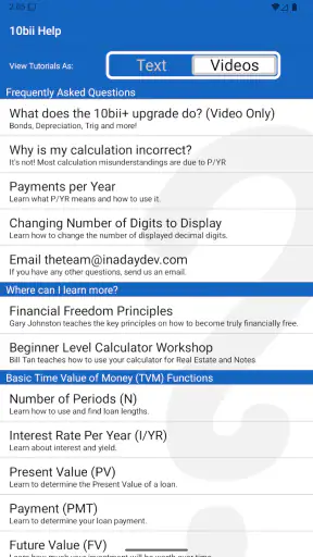 10bii Financial Calculator screenshot