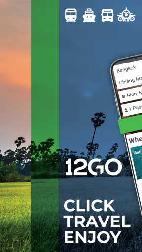 12Go Train, Bus, Ferry, Flight screenshot