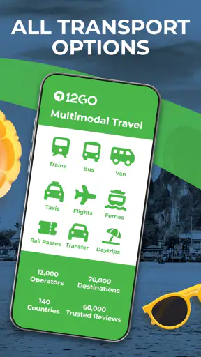 12Go Train, Bus, Ferry, Flight screenshot