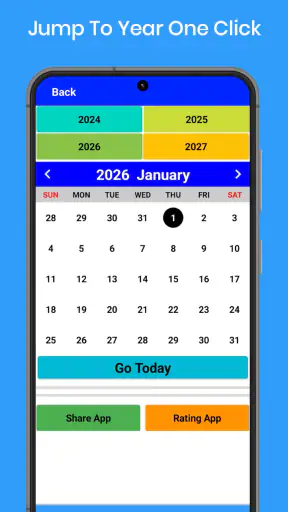 2026 Calendar screenshot