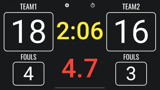 3x3 Basketball Scoreboard screenshot