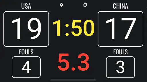 3x3 Basketball Scoreboard screenshot
