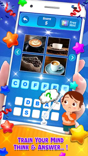 4 Pics Guess the Word –Offline screenshot